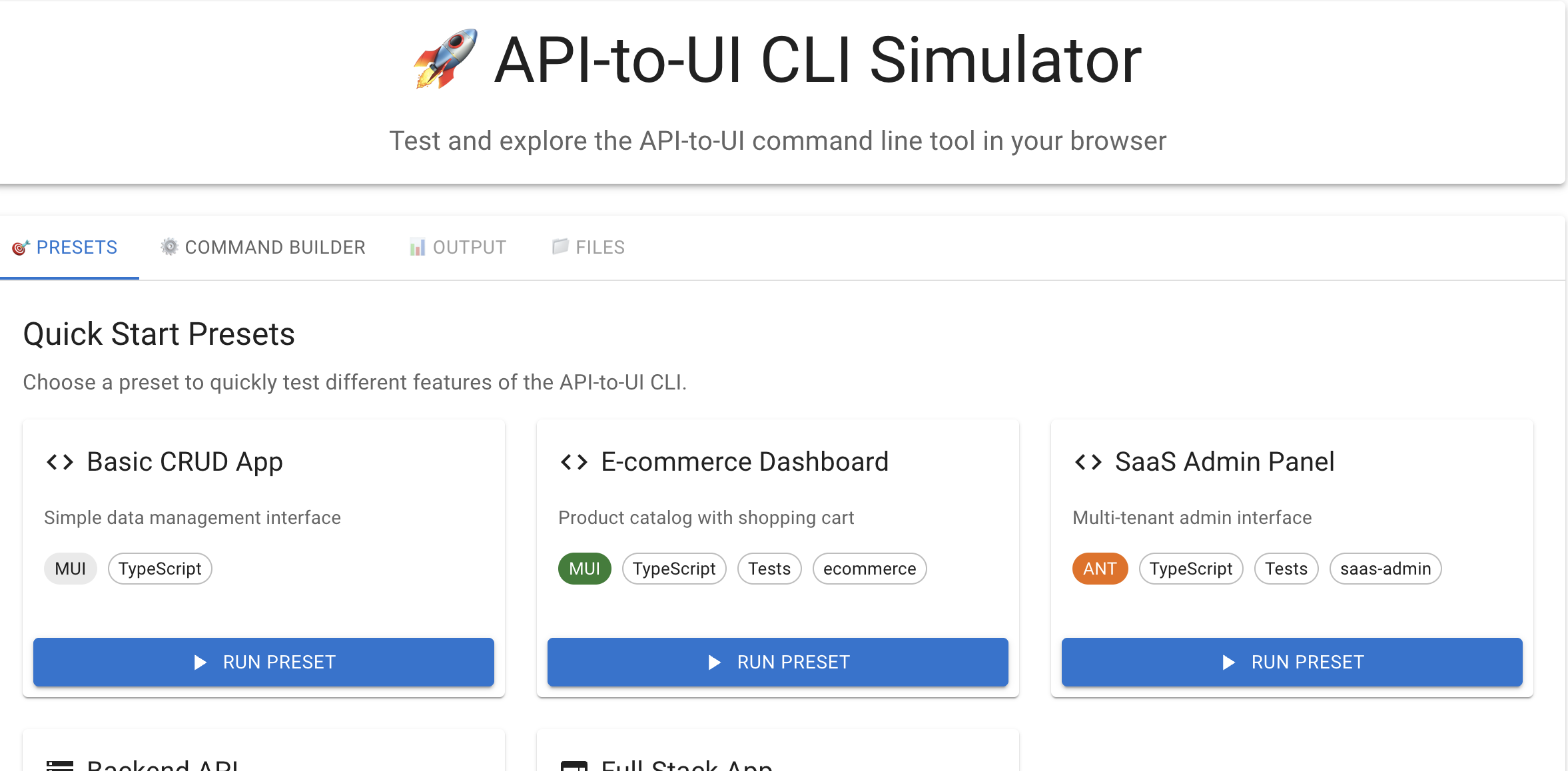 Semantic Stack Generator